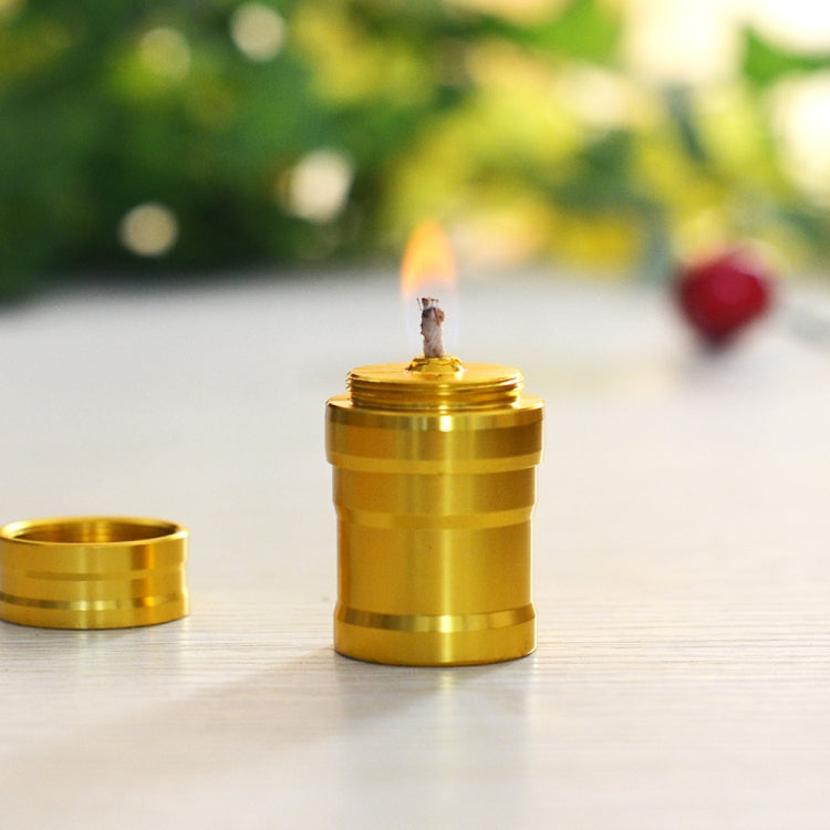 Mini bottiglia portatile con lampada ad alcool in metallo per campeggio e laboratori all'aperto