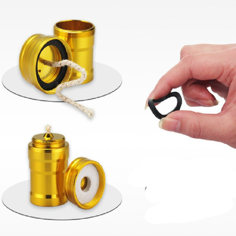 Mini bottiglia portatile con lampada ad alcool in metallo per campeggio e laboratori all'aperto