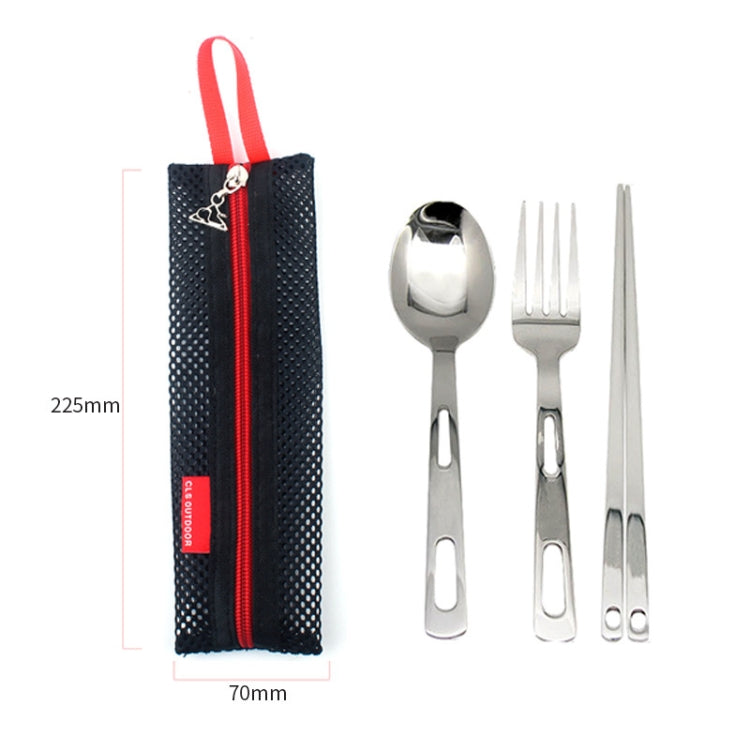 Set di stoviglie da esterno Combinazione di stoviglie singole portatili da viaggio da campeggio Tre pezzi