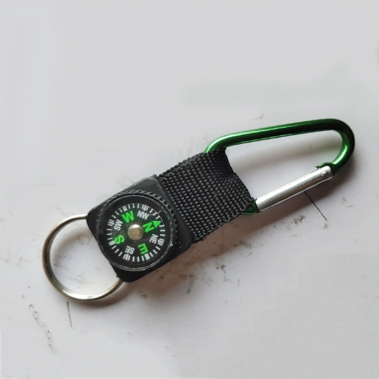Mini moschettone pratico da esterno in lega di alluminio da 5 pezzi con bussola e portachiavi, consegna colore casuale
