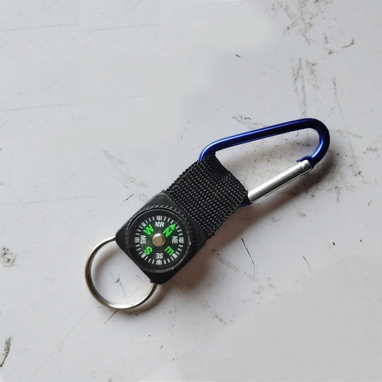 Mini moschettone pratico da esterno in lega di alluminio da 5 pezzi con bussola e portachiavi, consegna colore casuale