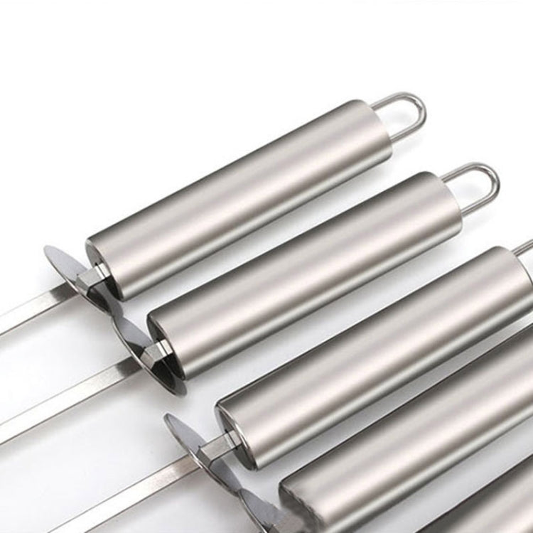 Perno per barbecue da 5 pezzi con manico Perno per griglia per barbecue in acciaio inossidabile con manico resistente al calore
