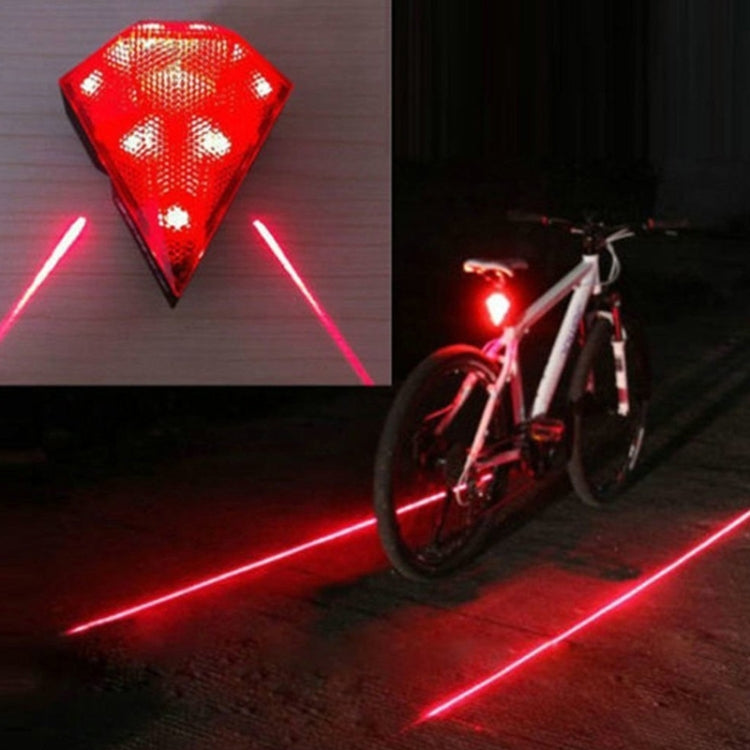 Luce di avvertimento per fanale posteriore laser per bicicletta Diamond Luce posteriore ricaricabile tramite USB, Diamond Laser Tail Light