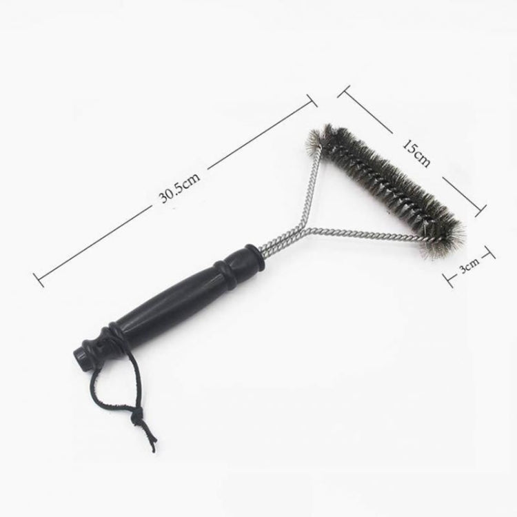 Spazzole per pulizia con setole in filo di acciaio inossidabile da 12 pollici con manico, 12 inch