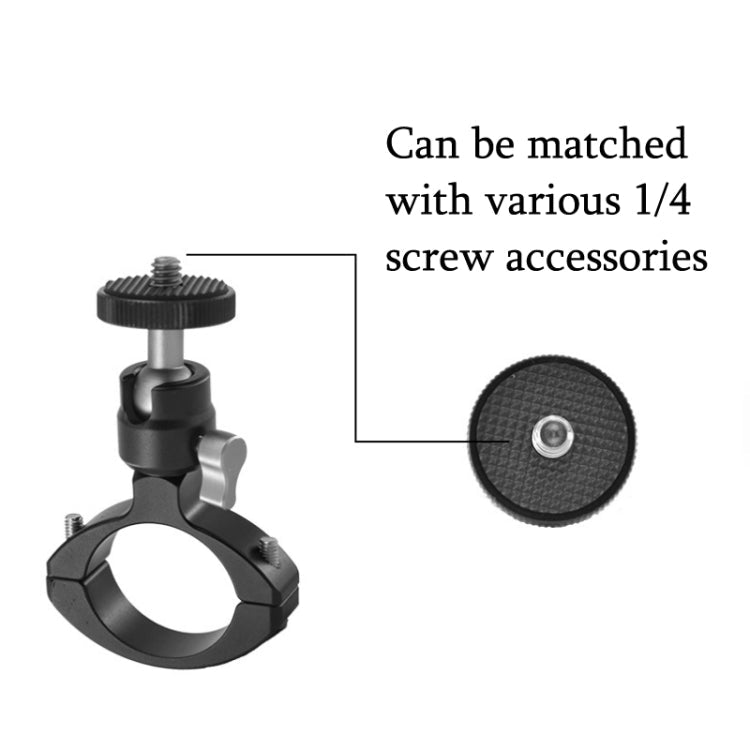 YJ-G2 Clip per tubo in metallo da bicicletta 1/4 PTZ Staffa per bicicletta Clip per bicicletta portatile universale per fotocamera, YJ-G2