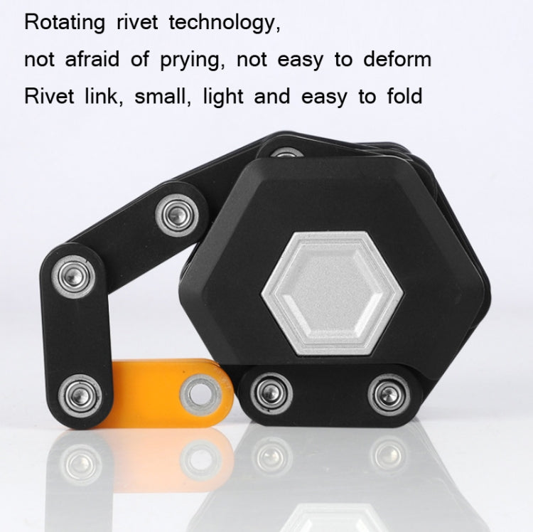 WEST BIKING Serratura a chiave antifurto per bicicletta Serratura pieghevole a catena per moto, Folding Lock
