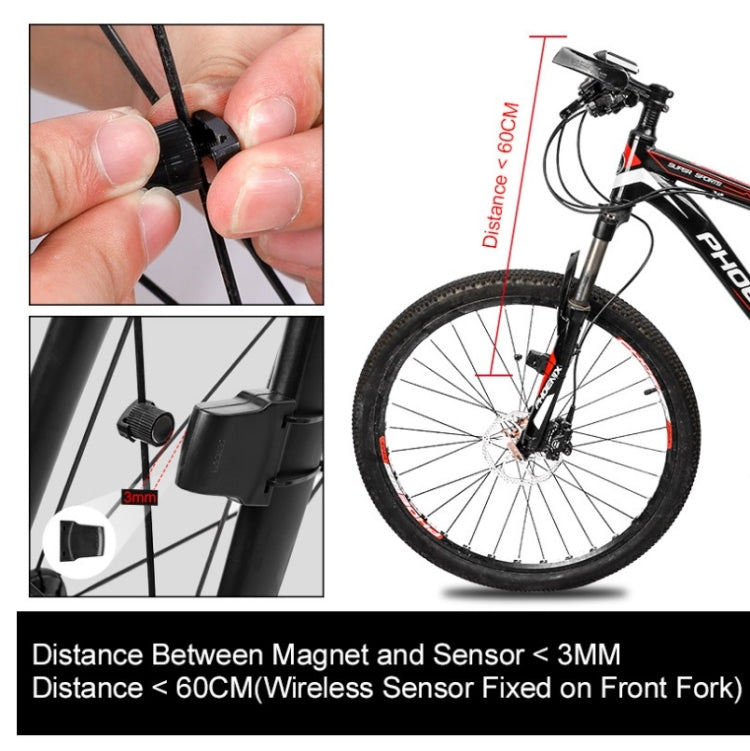 WEST BIKING Misuratore di codice wireless per mountain bike Tachimetro impermeabile multifunzionale a grande schermo, Large-Screen
