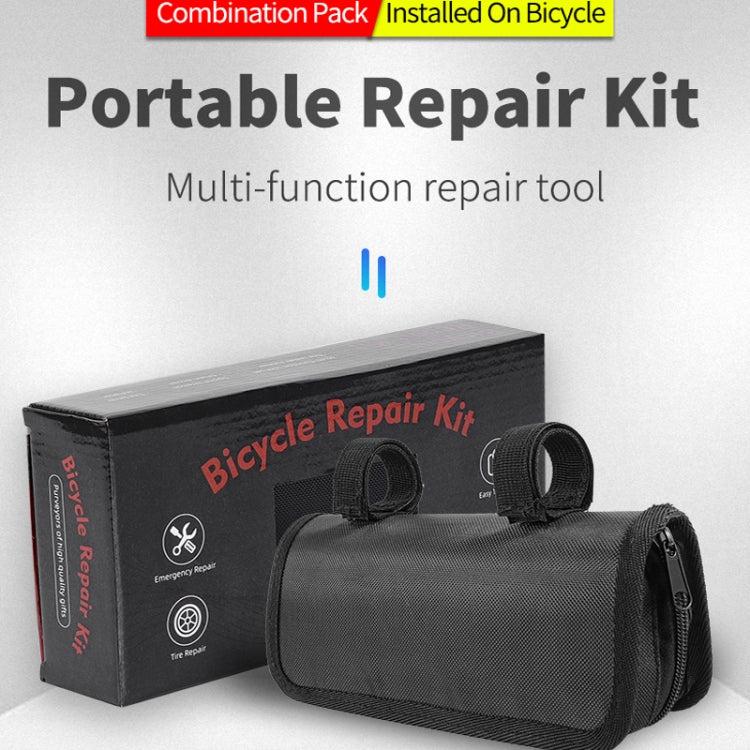 Kit di riparazione per biciclette Set di riparazione Bicicletta Mountain Road Strumento per pneumatici Pompa Equipaggiamento per la guida