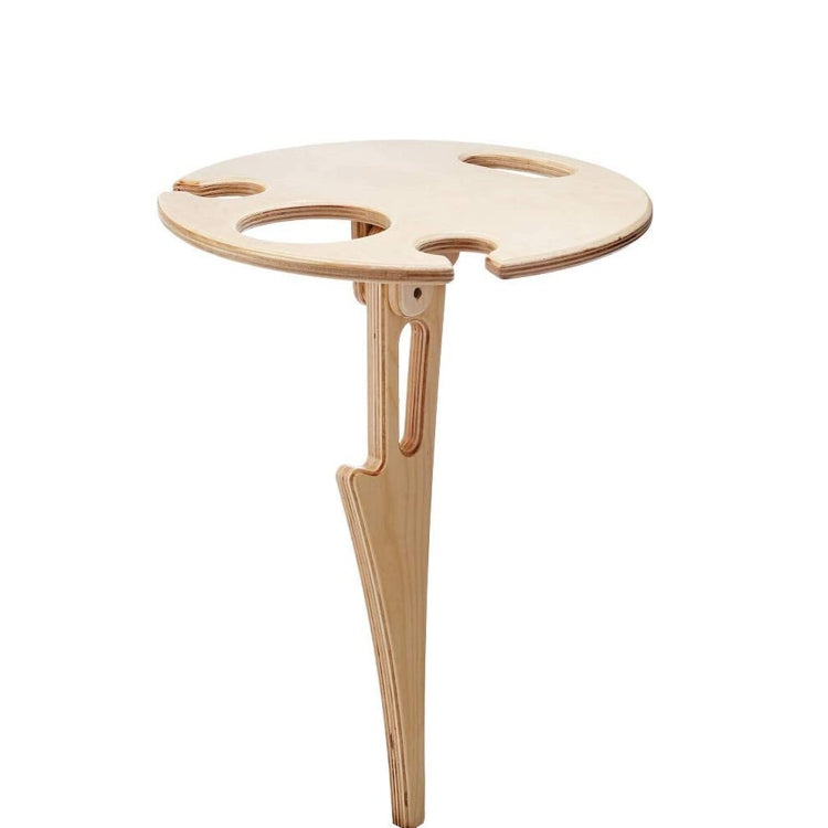 Portabottiglie pieghevole per prato in legno Portabottiglie inserito Portabottiglie da picnic all'aperto Tavolo pieghevole, 20cm