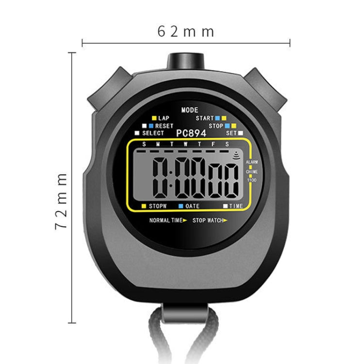 PC894 Cronometro elettronico Timer Sport Fitness Allenamento Arbitro Cronometro, PC894
