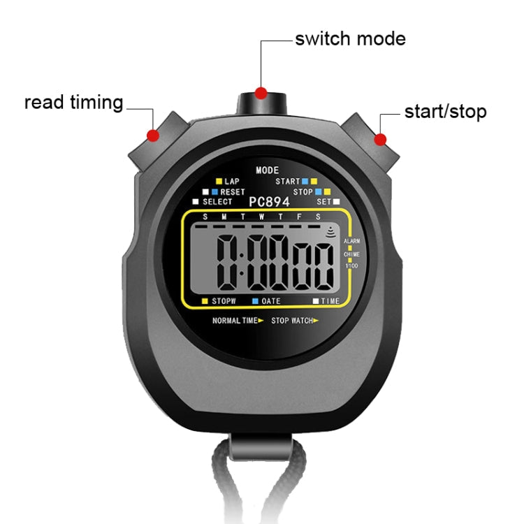 PC894 Cronometro elettronico Timer Sport Fitness Allenamento Arbitro Cronometro, PC894