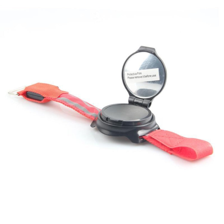 Specchietto retrovisore girevole a 360 gradi per bicicletta con luce da polso, Rearview Mirror With Wrist Light