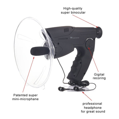 Solaraway TN-02 8X Prisma Sistema Ottico Orbitor Osservatore Naturale con Registrazione Digitale, Supporto Scheda TF e Jack per Cuffie, 8X Natural Observer