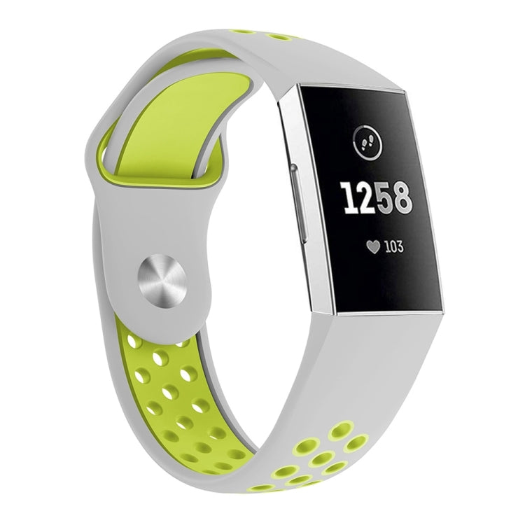 cinturino-in-silicone-bicolore-con-foro-tondo-per-fitbit-charge-3-dimensioni-cinturino-145-210-mm - immagine 9