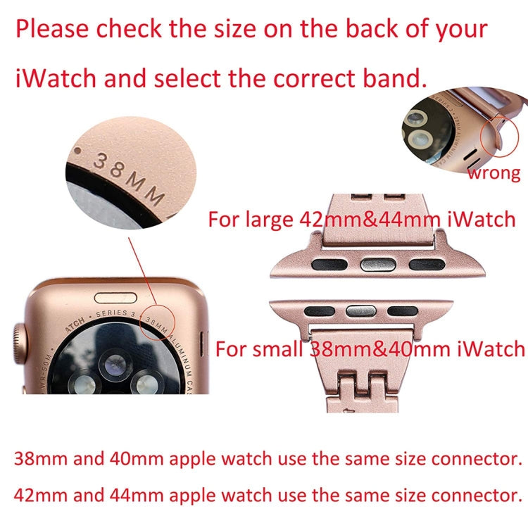 cinturino-per-orologio-in-acciaio-inossidabile-con-diamanti-colorati-per-apple-watch-serie-7-45-mm-6-e-se-e-5-e-4-44-mm-3-e-2-e-1-42-mm - immagine 5