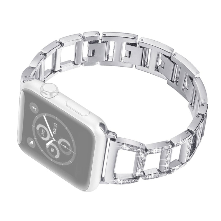 cinturino-per-orologio-in-acciaio-inossidabile-con-diamanti-colorati-per-apple-watch-serie-7-45-mm-6-e-se-e-5-e-4-44-mm-3-e-2-e-1-42-mm - immagine 12