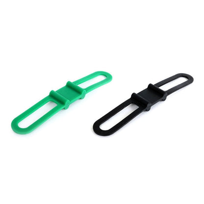 Supporto per cinghie ad alta resistenza per bicicletta da 5 pezzi per computer con luci per cellulare, consegna colore casuale, 5 PCS Bicycle Strength Straps Holder
