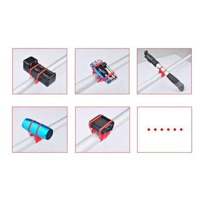 Supporto per cinghie ad alta resistenza per bicicletta da 5 pezzi per computer con luci per cellulare, consegna colore casuale, 5 PCS Bicycle Strength Straps Holder