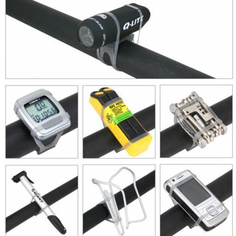 Supporto per cinghie ad alta resistenza per bicicletta da 5 pezzi per computer con luci per cellulare, consegna colore casuale, 5 PCS Bicycle Strength Straps Holder