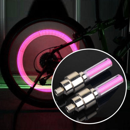 Lampada per pneumatici da 2 pezzi con batteria per auto/moto/bici