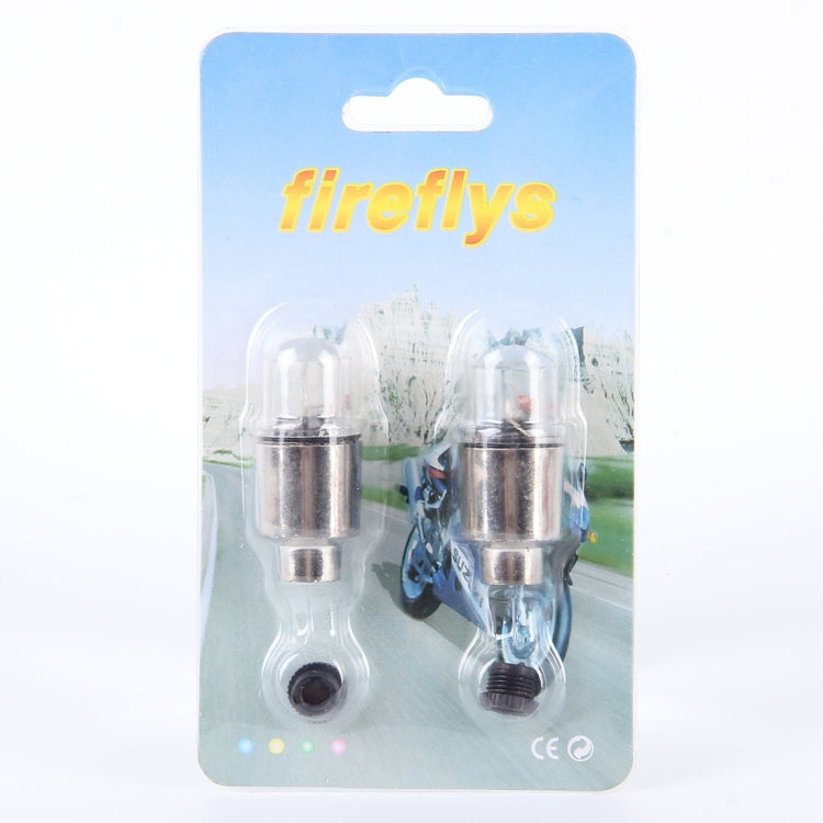 Lampada per pneumatici con luce per tappo valvola da 2 pezzi con batteria per auto/moto/bici
