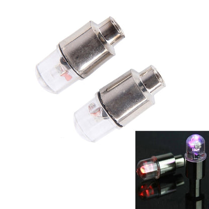 Lampada per pneumatici con luce per tappo valvola da 2 pezzi con batteria per auto/moto/bici