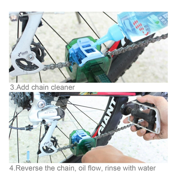 CYLION Spazzole per lavaggio rapido multifunzionali Kit di attrezzi Pulitore per catena per bicicletta, 5