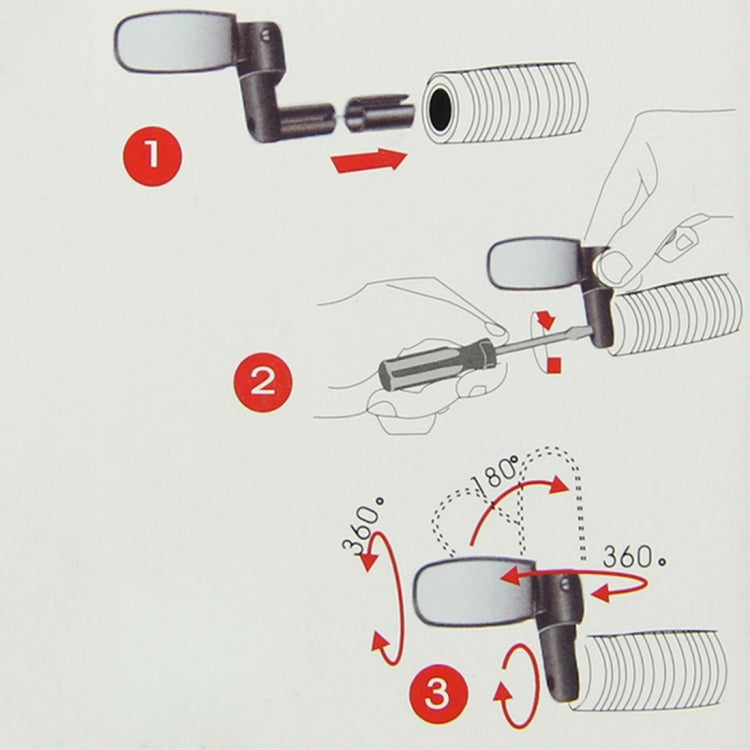 2 pezzi mini riflettore posteriore universale regolabile per specchietto retrovisore per bicicletta/mountain bike, Bicycle Mirror Rear - Novalix Store