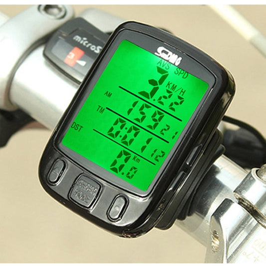 SunDing SD-563B Tachimetro contachilometri contachilometri impermeabile con schermo LCD cablato multifunzione con funzione di retroilluminazione del controllo della luce, SD-563B