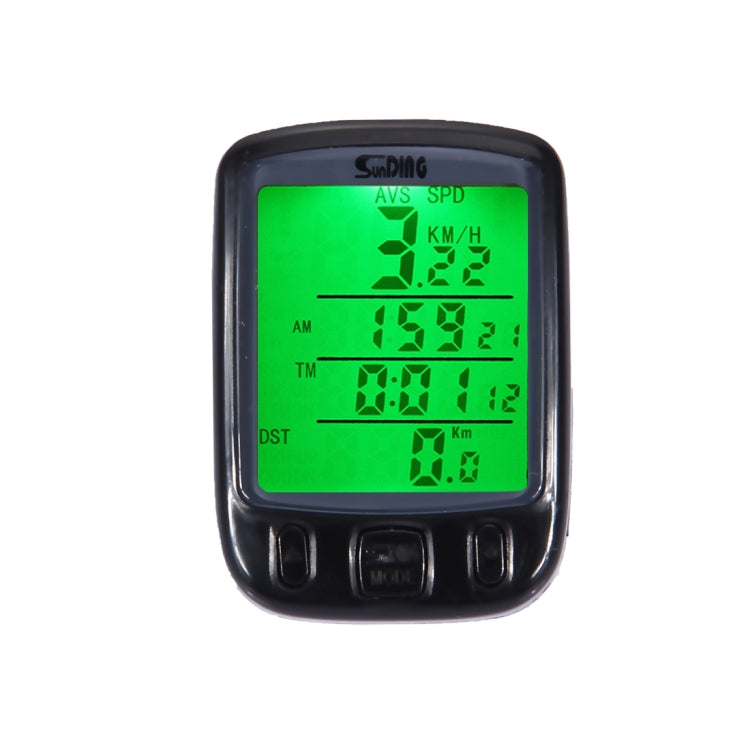 SunDing SD-563B Tachimetro contachilometri contachilometri impermeabile con schermo LCD cablato multifunzione con funzione di retroilluminazione del controllo della luce, SD-563B