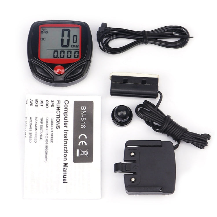 Tachimetro contachilometri LCD per ciclocomputer impermeabile a 14 funzioni, SD-548B
