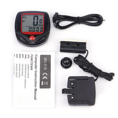Tachimetro contachilometri LCD per ciclocomputer impermeabile a 14 funzioni, SD-548B