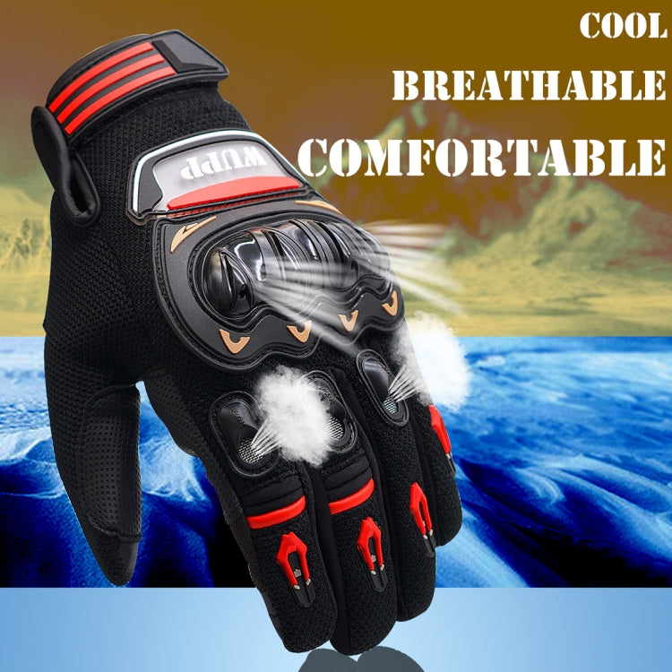 WUPP Guanti da moto Touch Screen Impermeabili Traspiranti Indossabili Antiscivolo Guanti protettivi estivi invernali a dita intere, Taglia: XL, Size: XL