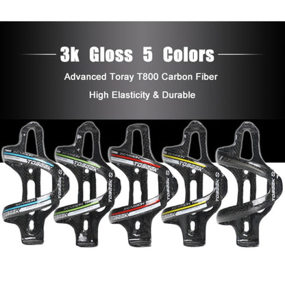 Portaborraccia per bicicletta da strada TOSEEK lucido interamente in fibra di carbonio, Gloss (Green), Gloss (Grey), Gloss (Blue), Gloss (Red), Gloss (Yellow)