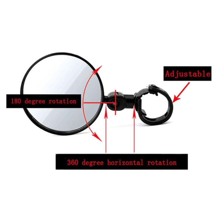 Manubrio retrovisore universale per bicicletta regolabile a 360°, specchio convesso grandangolare, specchietto retrovisore per ciclismo, View Mirror