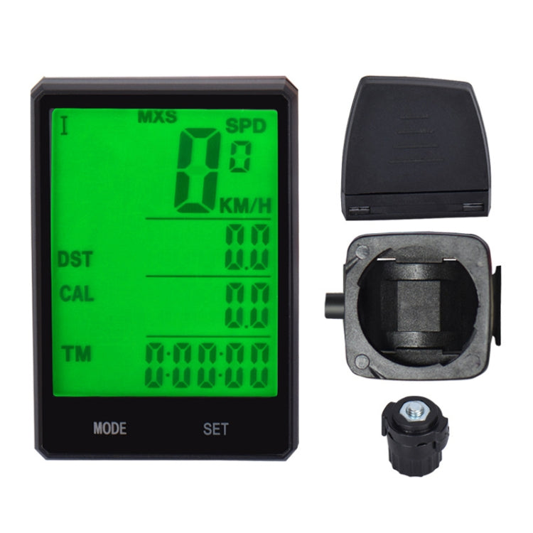 Tachimetro contachilometri LCD per ciclocomputer impermeabile wireless inglese da 2,8 pollici, Wireless