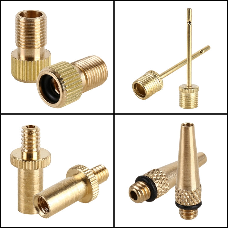 2 set (15 in 1) Adattatore di gonfiaggio Bocca francese / Bocca americana / Adattatore per ago di gonfiaggio bocca britannica, 15 in 1 - Novalix Store