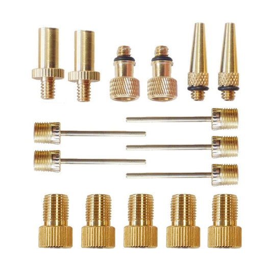 2 set (16 in 1 B) Adattatore di gonfiaggio Bocca francese / Bocca americana / Adattatore per ago di gonfiaggio bocca britannica, 16 in 1 B - Novalix Store