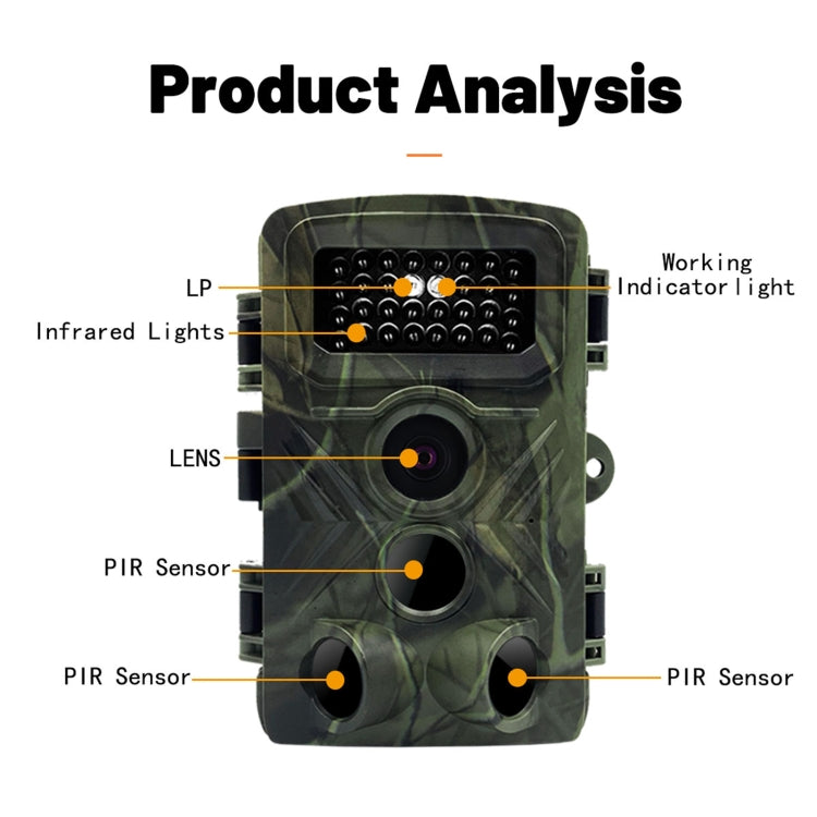 PR3000 Telecamera da 2 pollici con schermo LCD per visione notturna a infrarossi per caccia alla fauna selvatica, PR3000