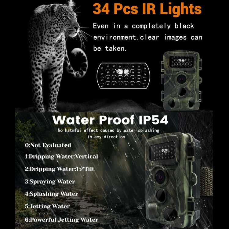 PR3000 Telecamera da 2 pollici con schermo LCD per visione notturna a infrarossi per caccia alla fauna selvatica, PR3000