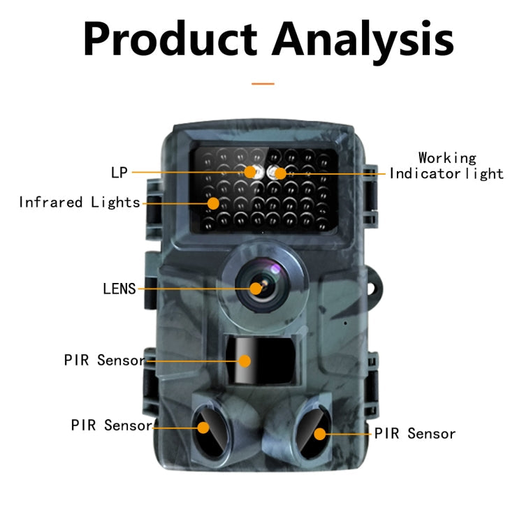 PR4000 Telecamera per localizzazione di caccia di animali selvatici con schermo LCD da 2 pollici 4K per visione notturna a infrarossi, PR4000