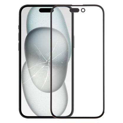 Lente esterna in vetro dello schermo anteriore con adesivo OCA otticamente trasparente, For iPhone 16 Pro Max, For iPhone 16 Pro, For iPhone 16 Plus, For iPhone 16, For iPhone 15 Pro Max, For iPhone 15 Plus, For iPhone 15