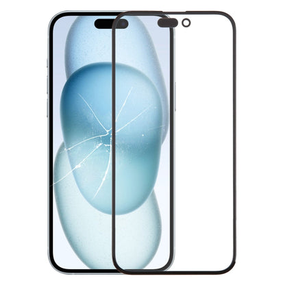 Lente esterna in vetro dello schermo anteriore con adesivo OCA otticamente trasparente, For iPhone 16 Pro Max, For iPhone 16 Pro, For iPhone 16 Plus, For iPhone 16, For iPhone 15 Pro Max, For iPhone 15 Plus, For iPhone 15