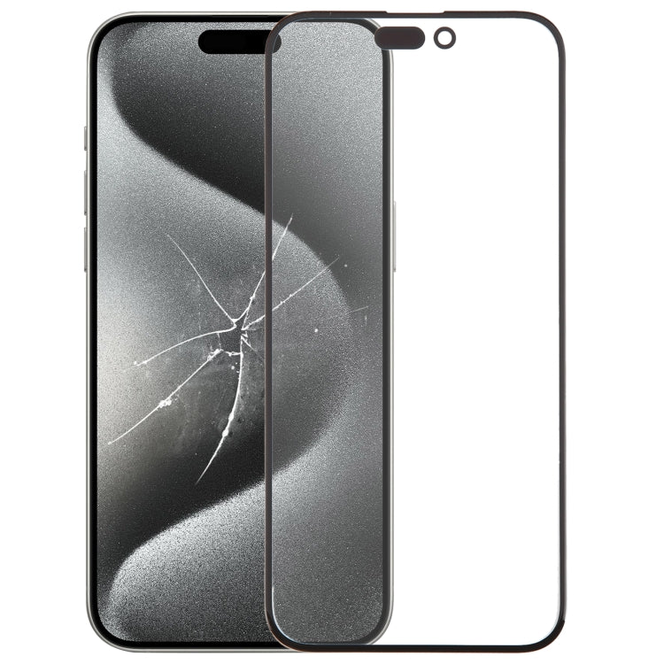 Lente esterna in vetro dello schermo anteriore con adesivo OCA otticamente trasparente, For iPhone 16 Pro Max, For iPhone 16 Pro, For iPhone 16 Plus, For iPhone 16, For iPhone 15 Pro Max, For iPhone 15 Plus, For iPhone 15