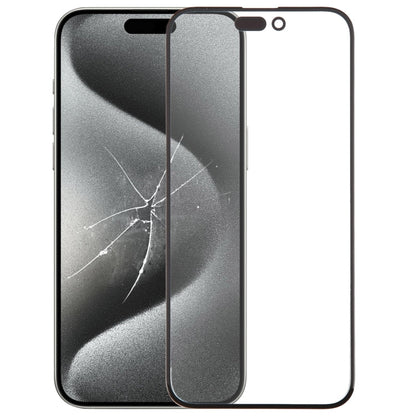 Lente esterna in vetro dello schermo anteriore con adesivo OCA otticamente trasparente, For iPhone 16 Pro Max, For iPhone 16 Pro, For iPhone 16 Plus, For iPhone 16, For iPhone 15 Pro Max, For iPhone 15 Plus, For iPhone 15