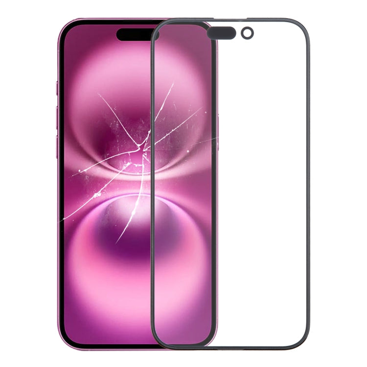 Lente esterna in vetro dello schermo anteriore con adesivo OCA otticamente trasparente, For iPhone 16 Pro Max, For iPhone 16 Pro, For iPhone 16 Plus, For iPhone 16, For iPhone 15 Pro Max, For iPhone 15 Plus, For iPhone 15