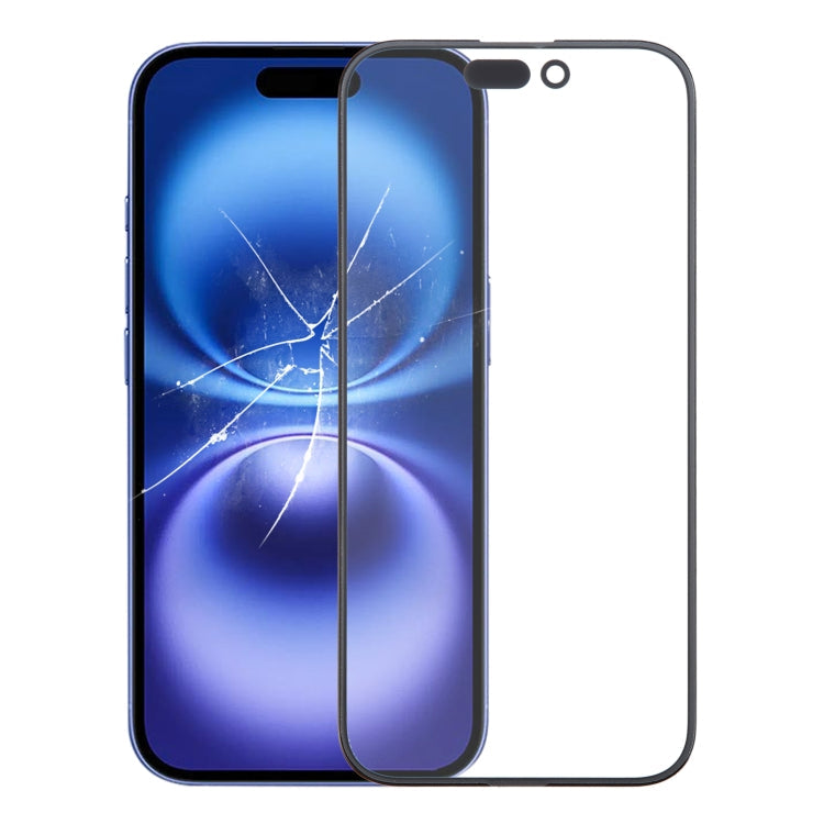 Lente esterna in vetro dello schermo anteriore con adesivo OCA otticamente trasparente, For iPhone 16 Pro Max, For iPhone 16 Pro, For iPhone 16 Plus, For iPhone 16, For iPhone 15 Pro Max, For iPhone 15 Plus, For iPhone 15