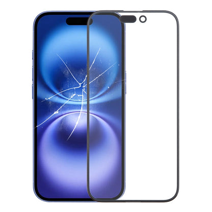 Lente esterna in vetro dello schermo anteriore con adesivo OCA otticamente trasparente, For iPhone 16 Pro Max, For iPhone 16 Pro, For iPhone 16 Plus, For iPhone 16, For iPhone 15 Pro Max, For iPhone 15 Plus, For iPhone 15