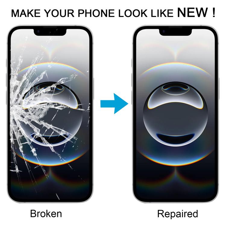 Lente esterna in vetro dello schermo anteriore con adesivo OCA otticamente trasparente, For iPhone 16 Pro Max, For iPhone 16 Pro, For iPhone 16 Plus, For iPhone 16, For iPhone 15 Pro Max, For iPhone 15 Plus, For iPhone 15