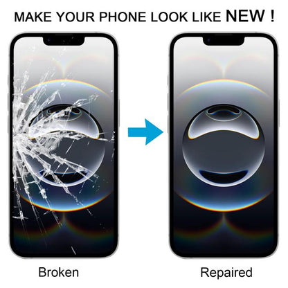 Lente esterna in vetro dello schermo anteriore con adesivo OCA otticamente trasparente, For iPhone 16 Pro Max, For iPhone 16 Pro, For iPhone 16 Plus, For iPhone 16, For iPhone 15 Pro Max, For iPhone 15 Plus, For iPhone 15
